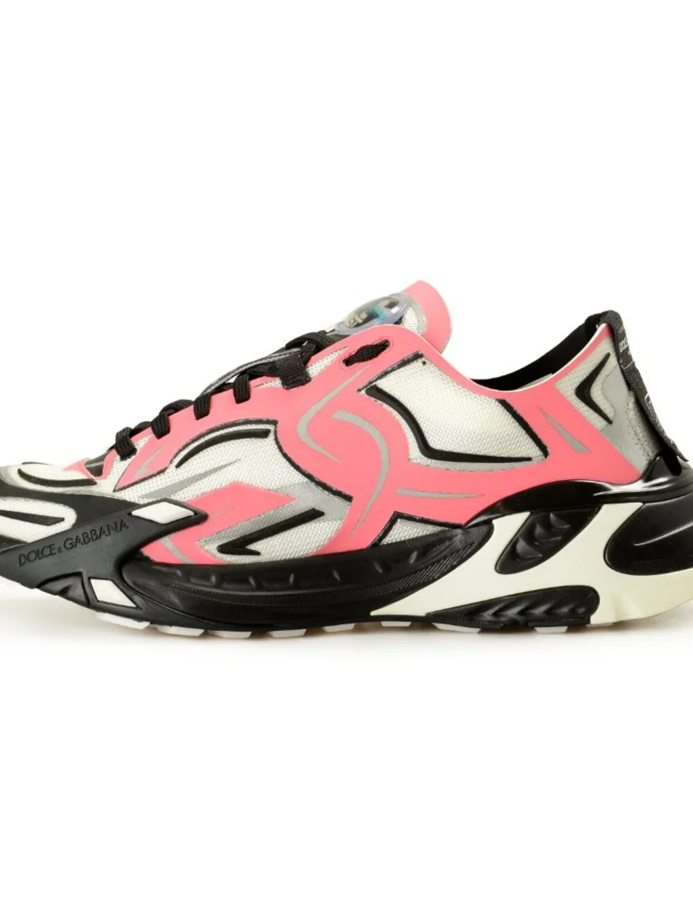 Dolce & Gabbana Men's Pink/Black Athletic Sneakers Shoes US 11 IT 44